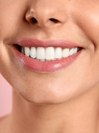 Smiling,Woman,Before,And,After,Teeth,Whitening,Procedure,,Closeup
